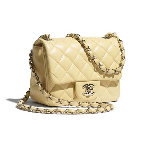 chanel patent yellow mini|Chanel handbags flap.